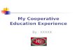 My Cooperative Education Experience