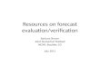 Resources on forecast evaluation/verification