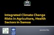 Integrated Climate Change Risks in Agriculture, Health Sectors in Samoa