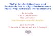 TAPs: An Architecture and Protocols for a High-Performance Multi-hop Wireless Infrastructure