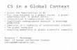 CS in a Global Context