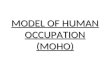 MODEL OF HUMAN OCCUPATION (MOHO)