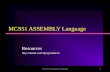 MCS51 ASSEMBLY Language