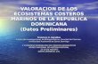 VALORACION DE LOS ECOSISTEMAS COSTEROS MARINOS DE LA REPUBLICA DOMINICANA (Datos Preliminares)