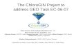 The ChloroGIN Project to address GEO Task EC-06-07