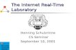 The Internet Real-Time Laboratory