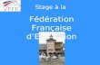 Stage à la  Fédération Française d’Equitation