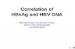 Correlation of HBsAg and HBV DNA Michael Chudy, Paul-Ehrlich-Institut SoGAT XVIII, Bethesda MD