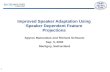 Improved Speaker Adaptation Using Speaker Dependent Feature Projections