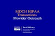 MDCH HIPAA Transactions Provider Outreach