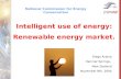 Intelligent use of energy: Renewable energy market.