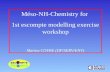 Méso-NH-Chemistry for  1st escompte modelling exercise workshop Marina COVRE (DP/SERV/ENV)