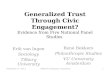 Generalized Trust Through Civic Engagement? Evidence from Five National Panel Studies