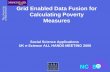 Grid Enabled Data Fusion for Calculating Poverty Measures