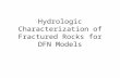 Hydrologic Characterization of Fractured Rocks for DFN Models