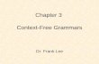 Chapter 3  Context-Free Grammars