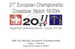 15th IAU World Crossbow Championship Avon - France Aug 30 to Sep 4, 2010