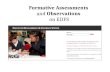 Formative Assessments  and  Observations  on EDFS