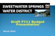Draft FY11 Budget Presentation