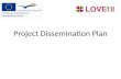 Project Dissemination Plan