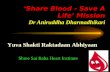 ‘Share Blood - Save A Life’ Mission Dr Aniruddha Dharmadhikari