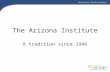 The Arizona Institute
