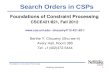 Foundations of Constraint Processing CSCE421/821, Fall 2012 cse.unl/~choueiry/F12-421-821