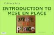 Introduction to  Mise en place
