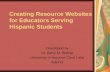 Creating Resource Websites for Educators Serving Hispanic Students