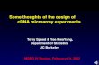 Some thoughts of the design of            cDNA microarray experiments