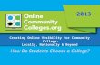 Creating Online Visibility for Community  College: Locally, Nationally & Beyond