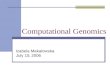 Computational Genomics