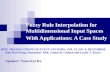 Fuzzy Rule Interpolation for Multidimensional Input Spaces With Applications: A Case Study