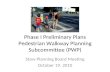 Phase I Preliminary Plans Pedestrian Walkway Planning Subcommittee (PWP)