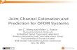 Joint Channel Estimation and Prediction for OFDM Systems