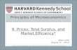 Principles of Microeconomics 9. Prices, Total Surplus, and Market Efficiency*