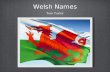Welsh Names