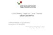 UCLG Policy  Paper on Local Finance DISCUSSIONS