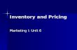 Inventory and Pricing