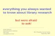 everything you always wanted  to know about library research