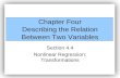 Chapter Four Describing the Relation Between Two Variables
