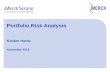 Portfolio Risk Analysis  Kimber Hardy November 2012