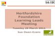 Hertfordshire Foundation Learning Leads