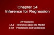 Chapter 14 Inference for Regression