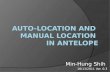 Auto-location and  manual  location  in  Antelope