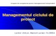 Managementul  ciclului de proiect