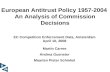 European Antitrust Policy 1957-2004  An Analysis of Commission Decisions