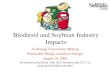 Biodiesel and Soybean Industry Impacts