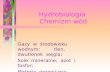 Hydrobiologia  Chemizm wód