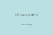 Childhood  (1852)